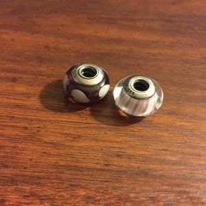 Pandora glass charm bundle (2)